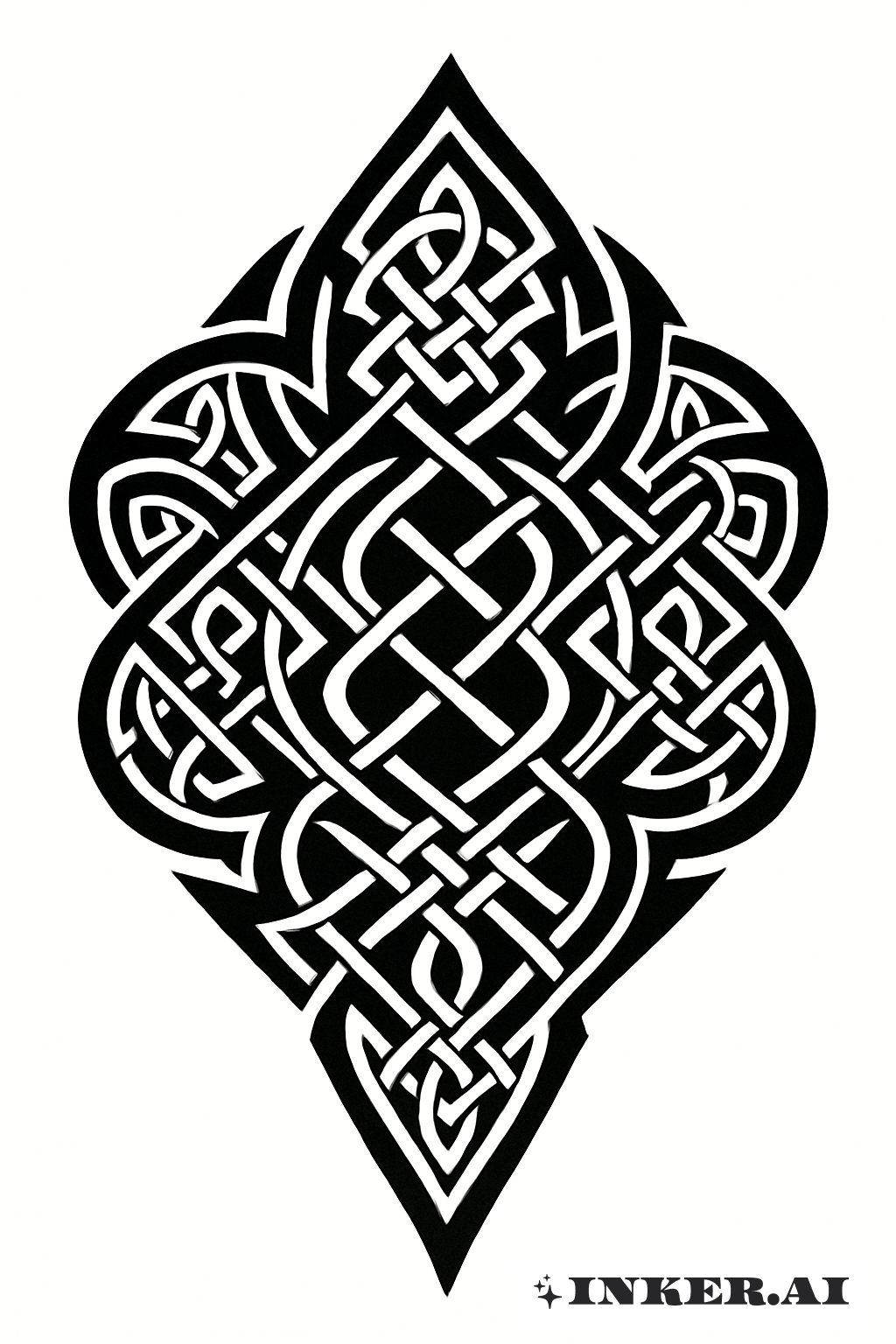 켈틱 매듭 블랙아웃