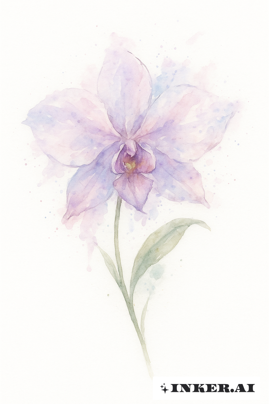 Una Orquídea Desvaneciéndose en Tonos Pastel