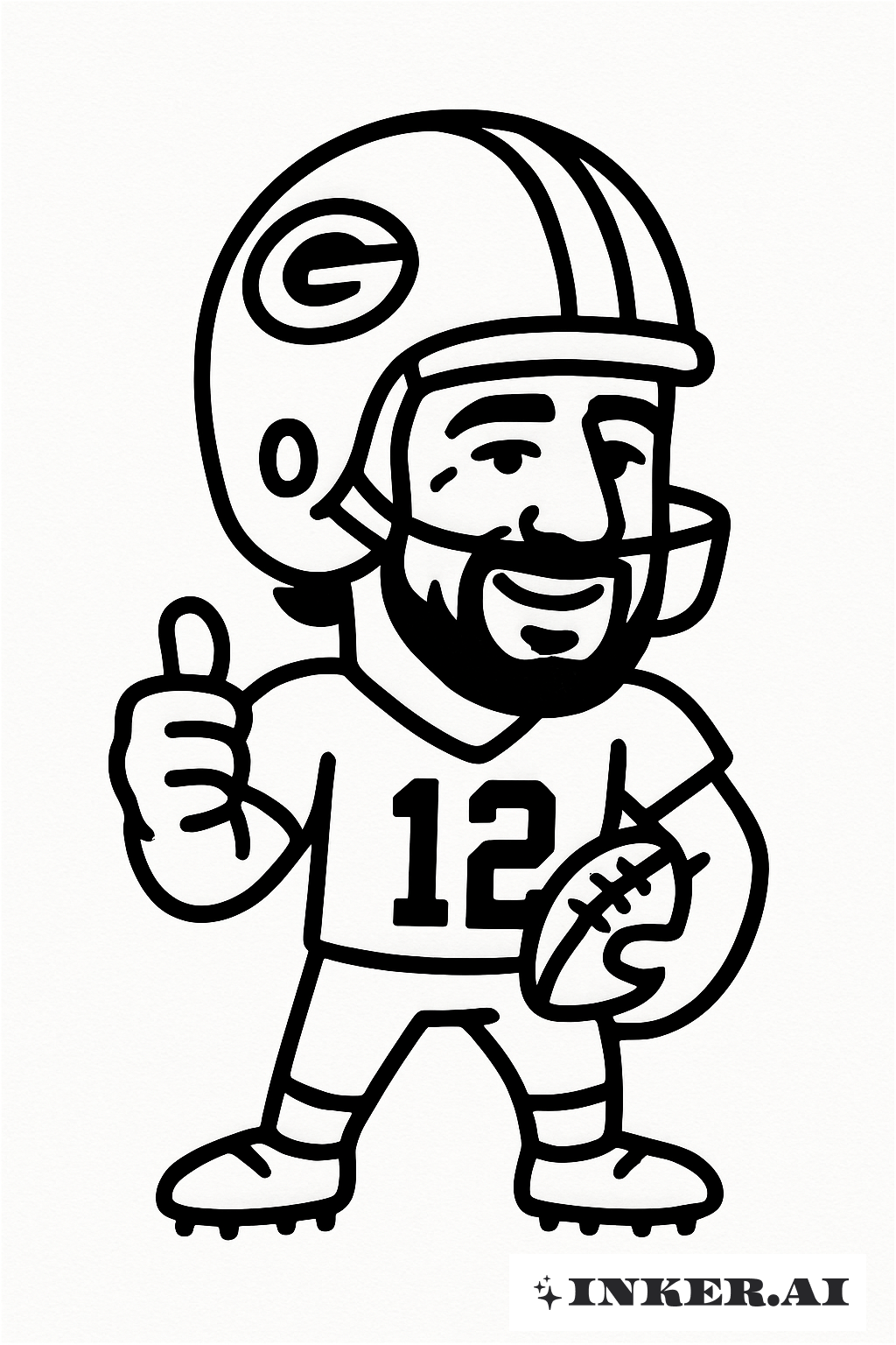 亚伦·罗杰斯的简单卡通画