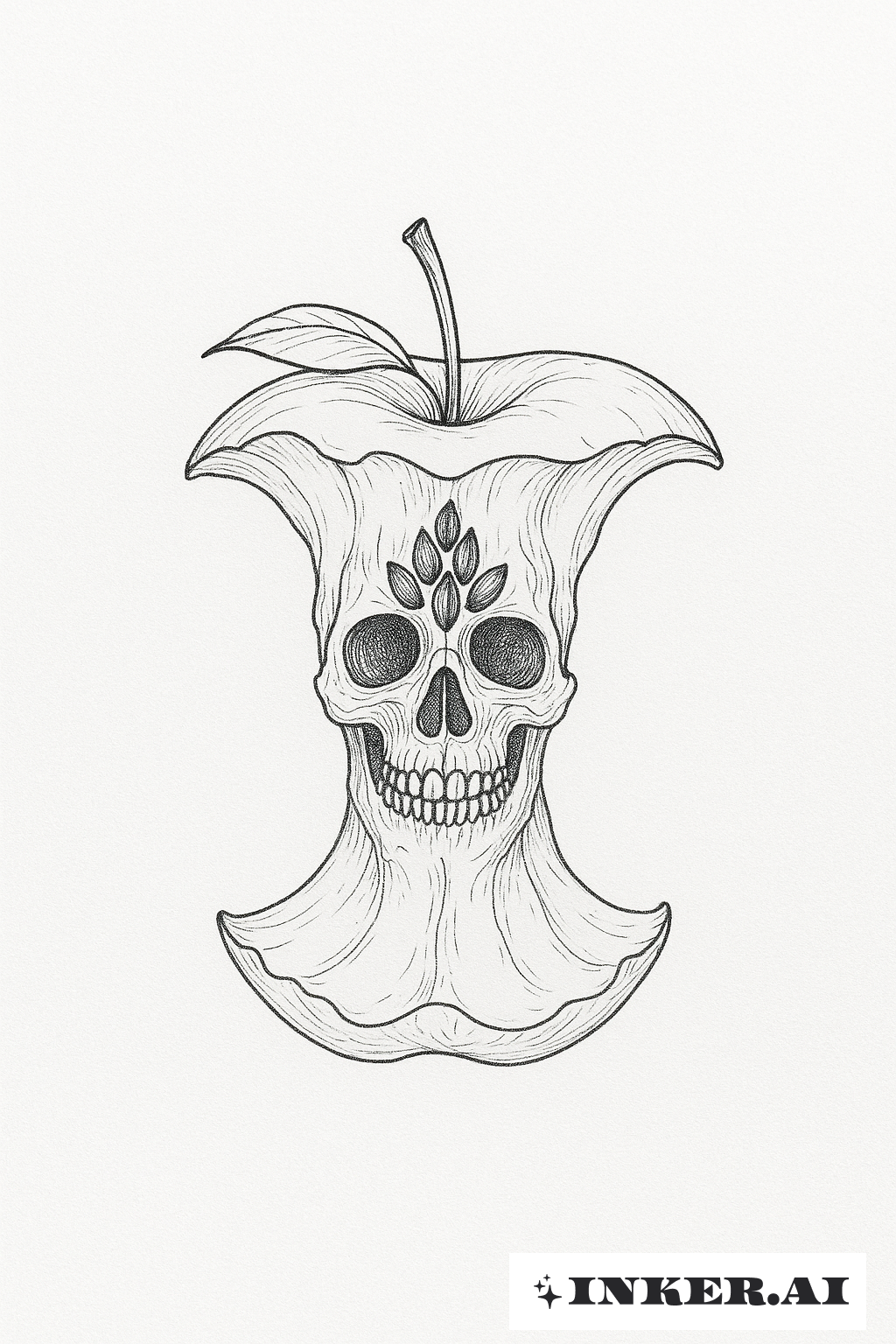 Seeds of a Bad Apple Forming a Skull