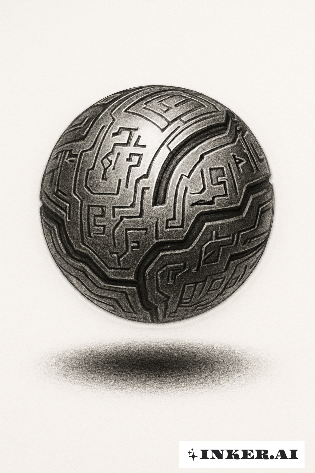 Three-Dimensional Floating Cyber Sigilism Orb