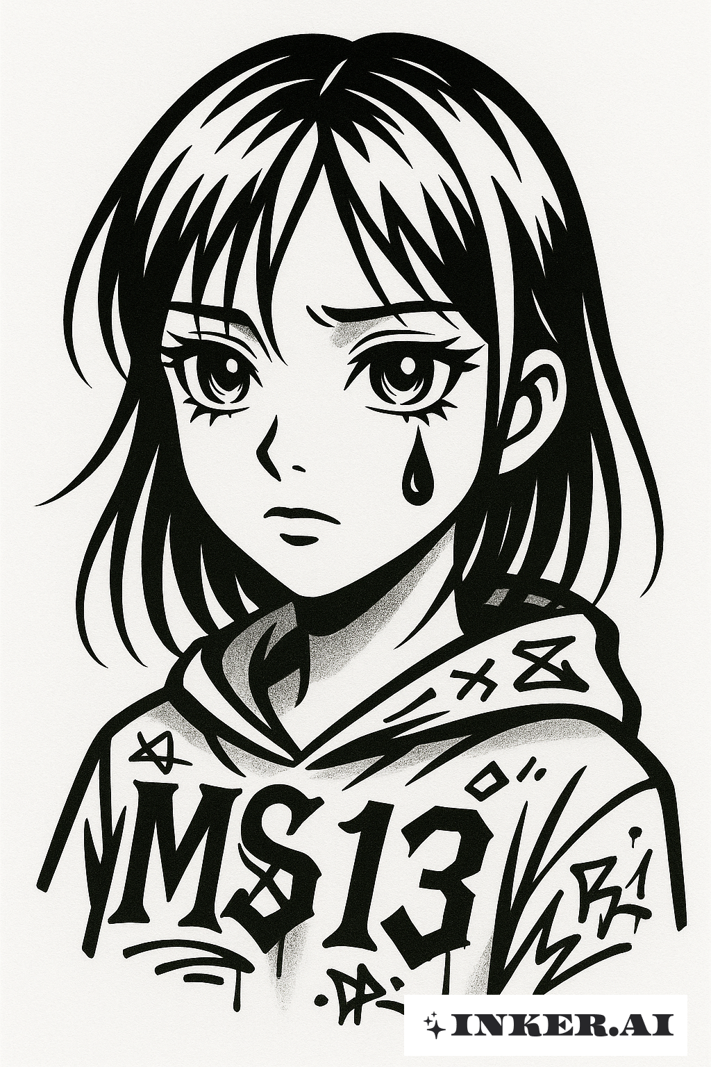 Lágrima de Anime do Ms 13