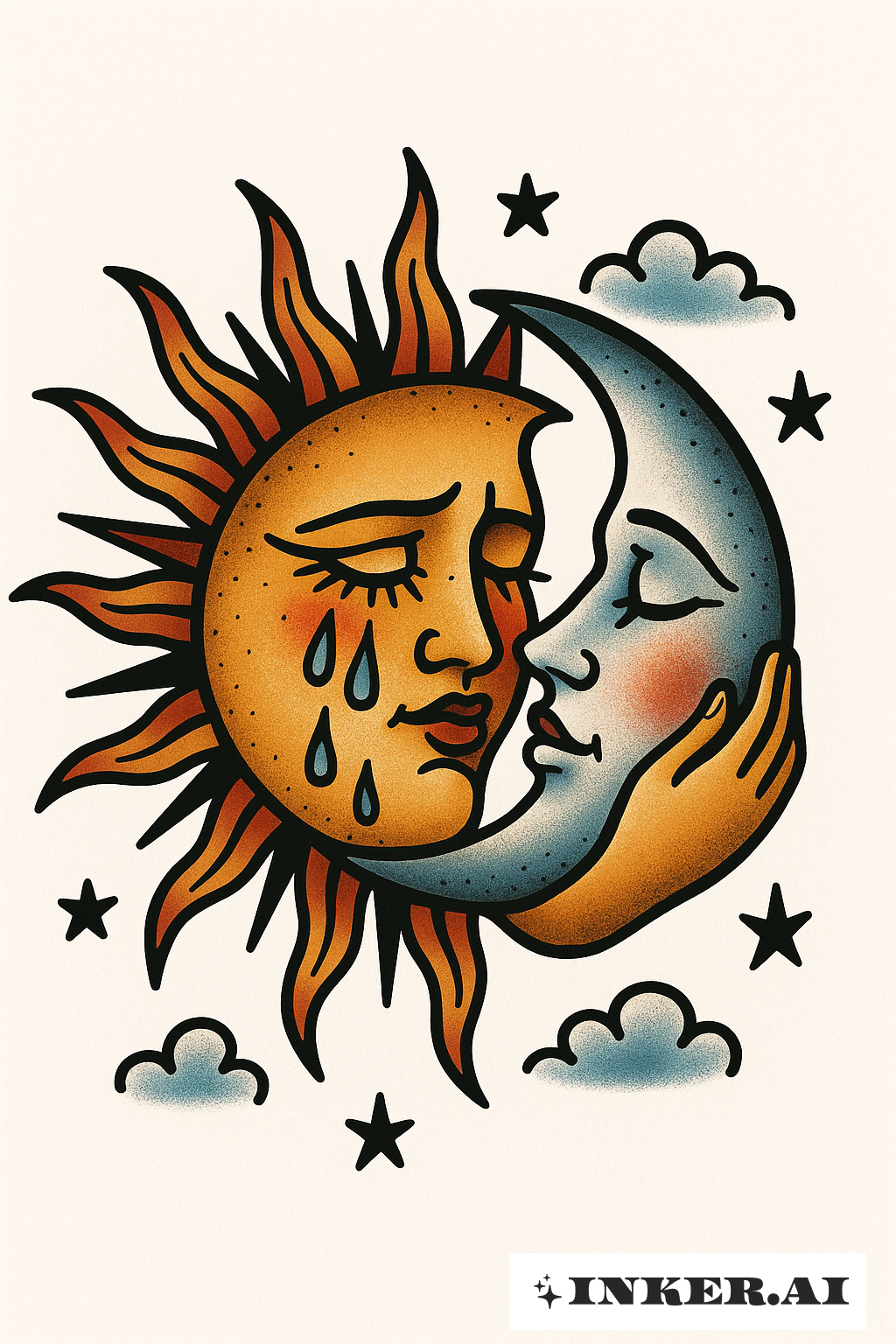 泣く太陽と月の抱擁