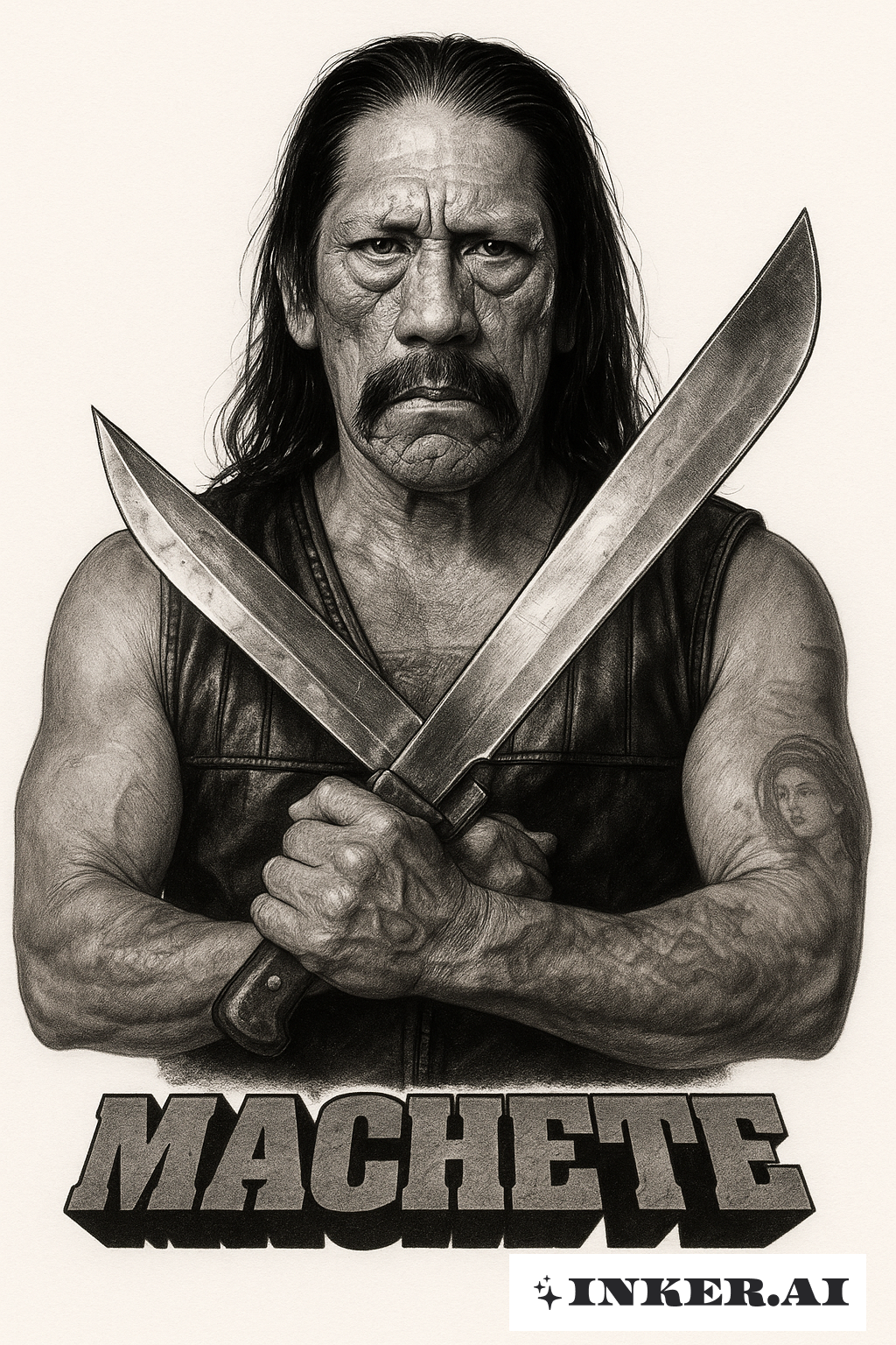 Das Machete-Filmplakat mit Danny Trejo