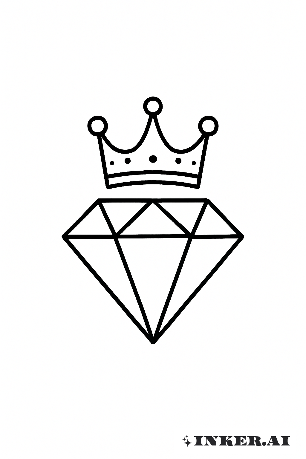 A Simple Diamond With A Crown