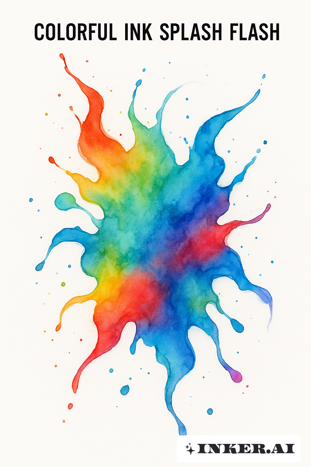 Bùng Nổ Vệt Mực Màu Sắc