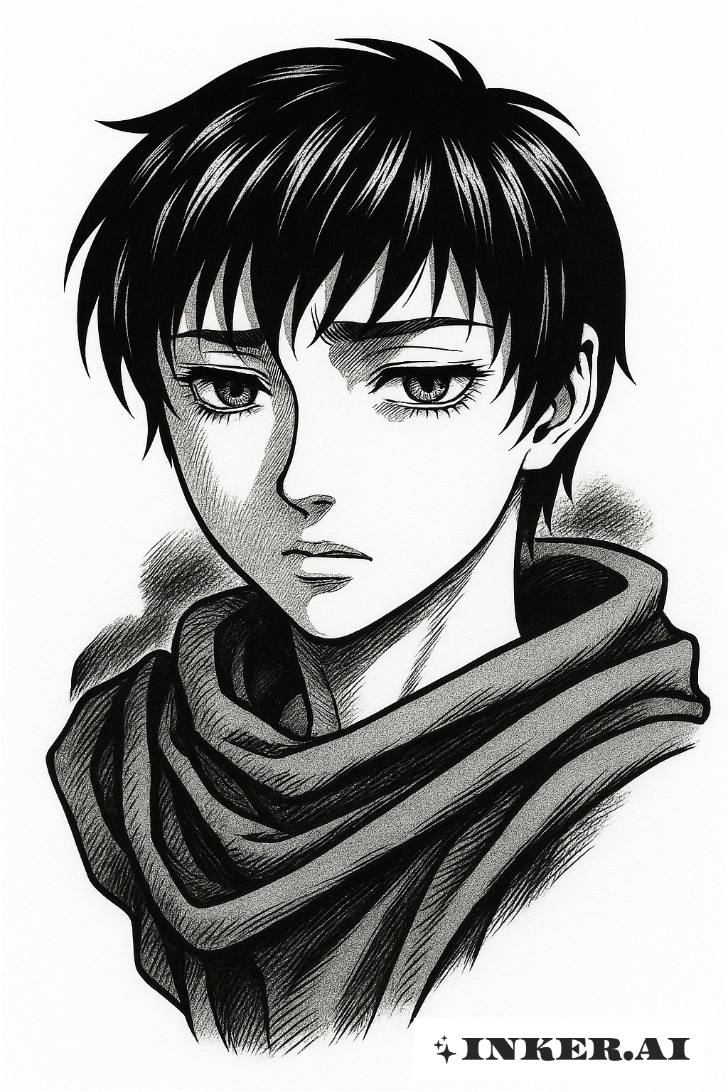 Cascas verlorener Blick aus Berserk