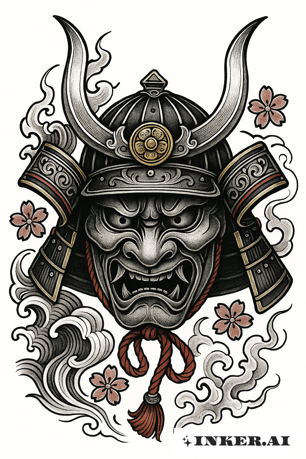 헤그세스 사무라이 가부토 가면