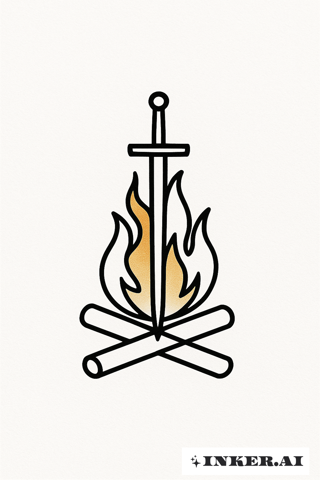 Une Simple Lumière Éclairée du Feu de Camp de Dark Souls