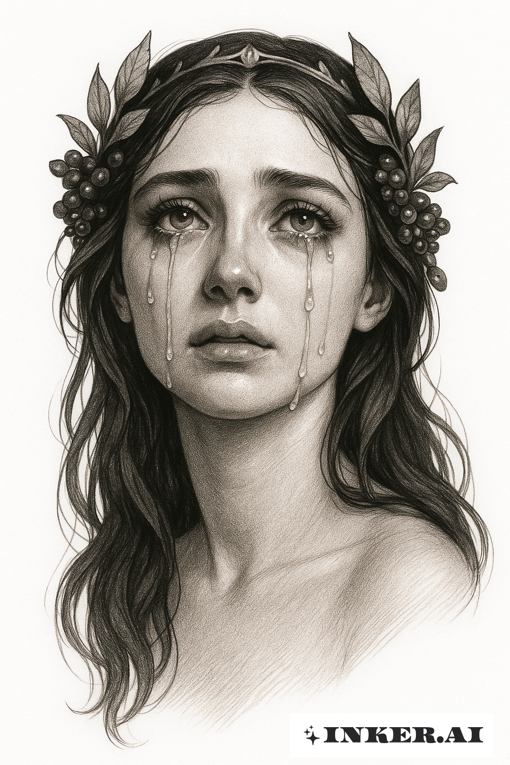A Weeping Persephone With Lifelike Tears