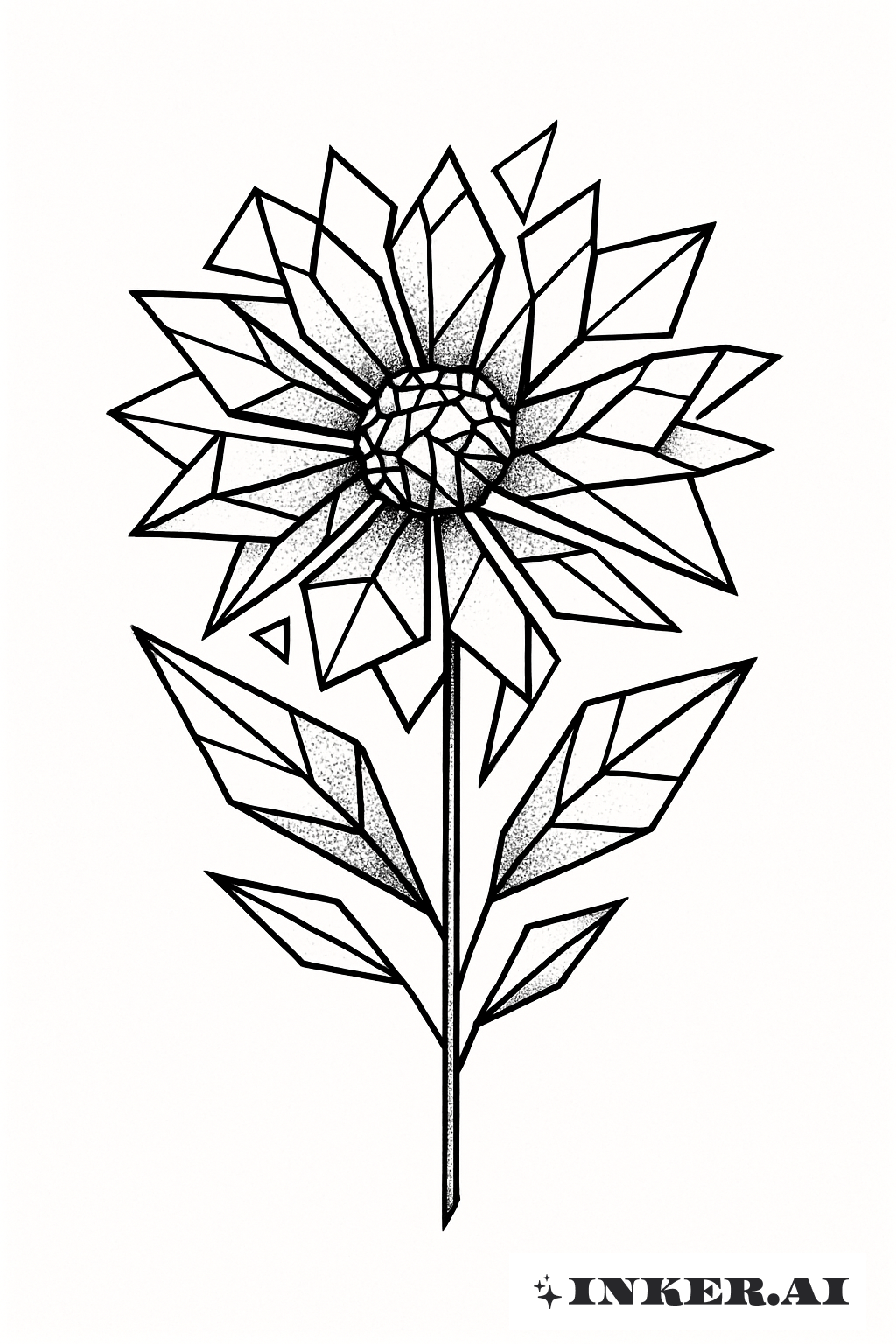 九月诞生花碎片纹身