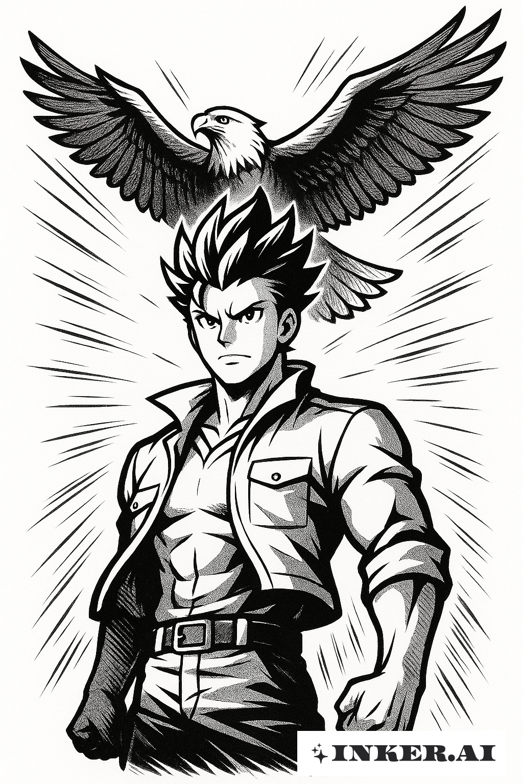 헤그세스와 하늘을 나는 독수리