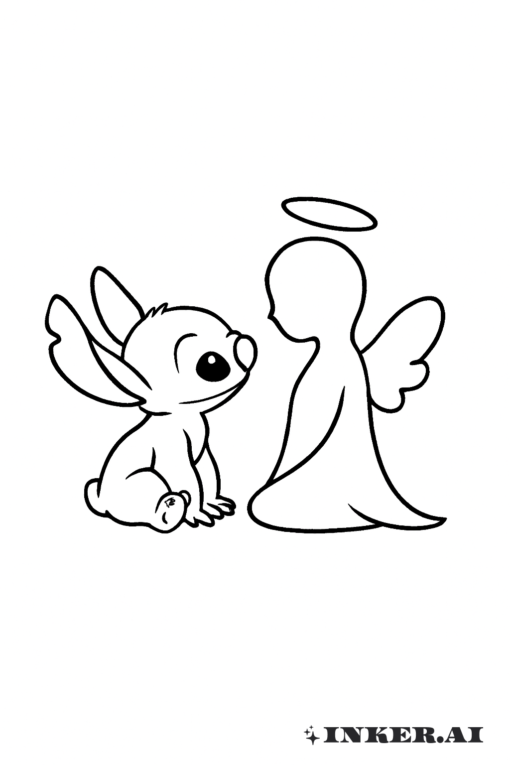Petit Stitch Et Contour D'Ange