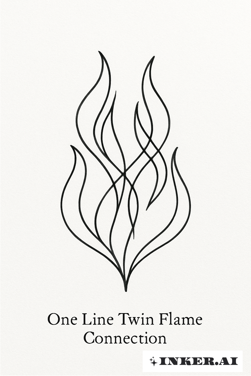 One Line Twin Flame Connection