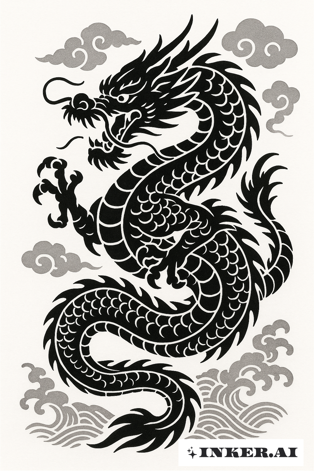 네거티브 스페이스 드래곤 블랙아웃