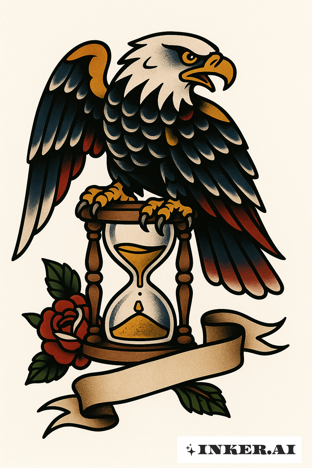 Aigle Gardant Le Sablier