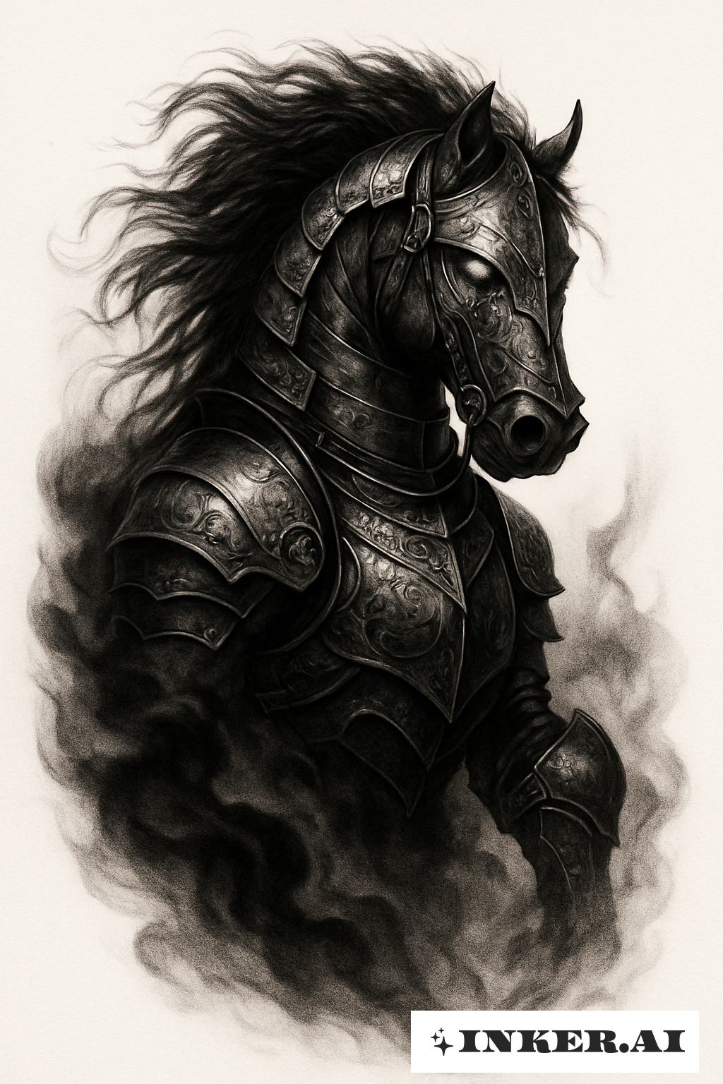 Cheval Sombre Armé de l'Abîme
