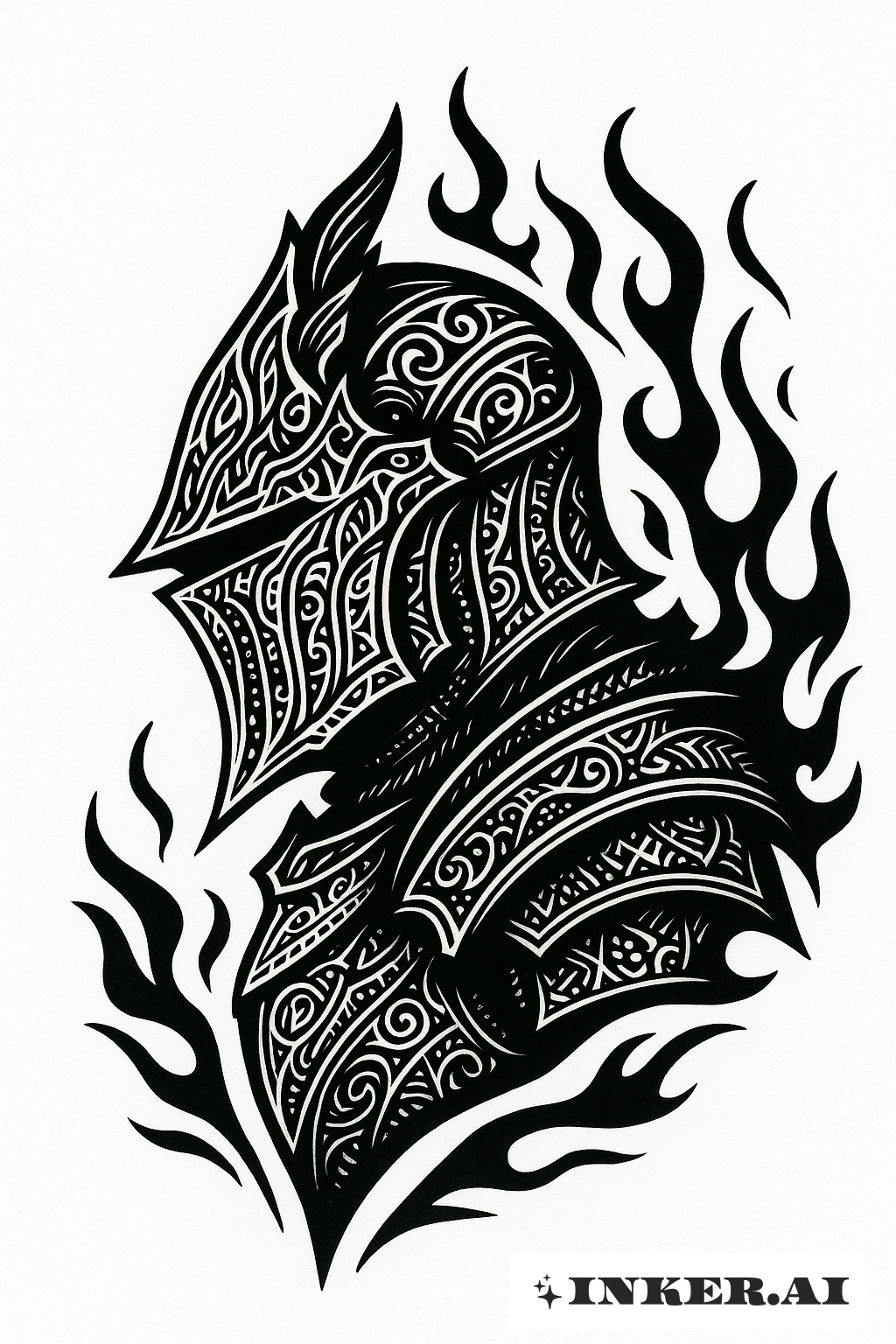 Profil d'un Chevalier Noir de Dark Souls