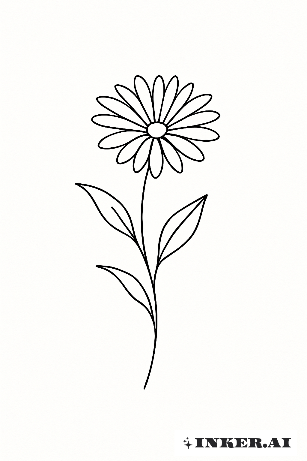 九月诞生花的抽象线条