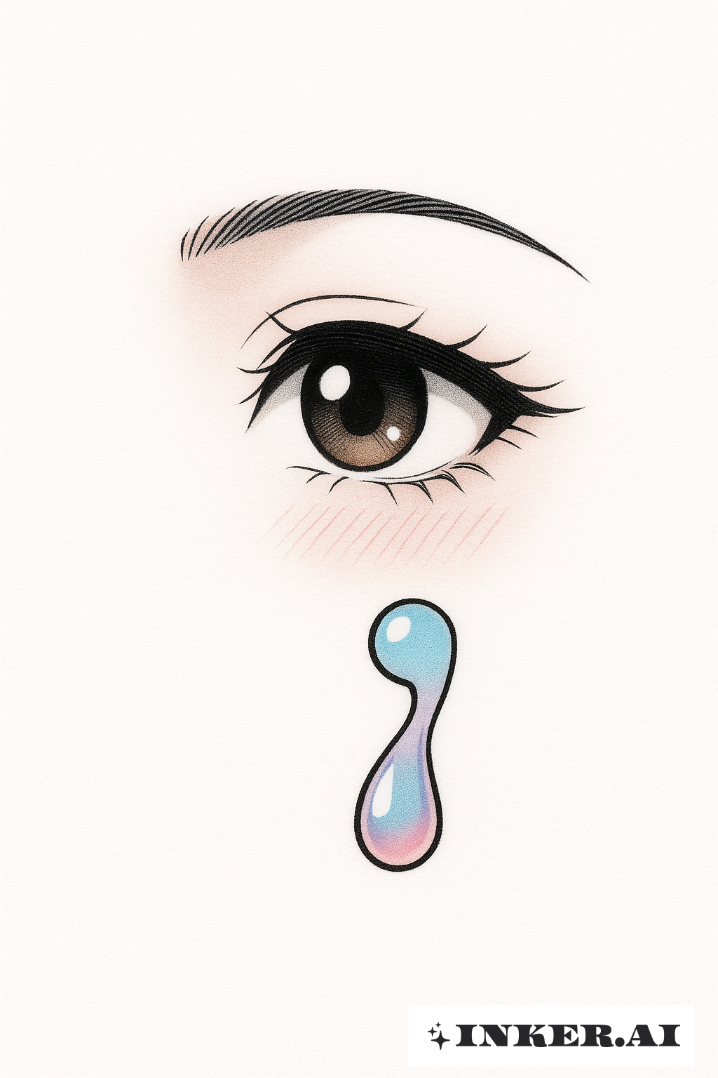 Une Larmes Unique en Point-Virgule