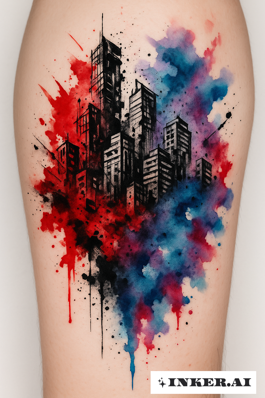 Paysage urbain dissolvant Trash Polka