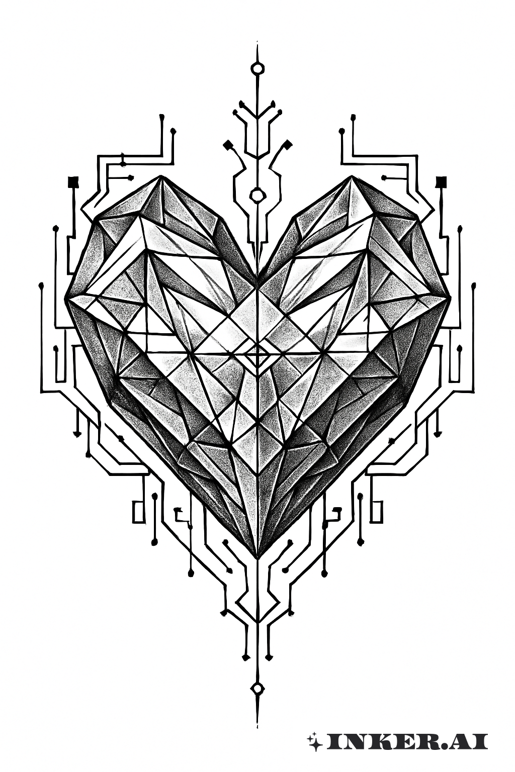 Cyber Sigilism Crystalline Heart Structure