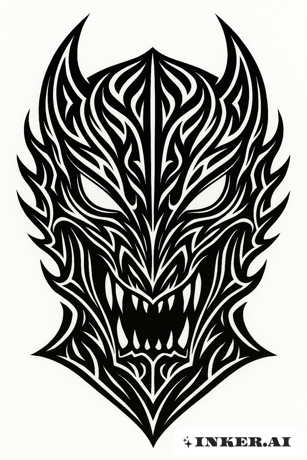 Die Berserker-Rüstungsstammesmaske