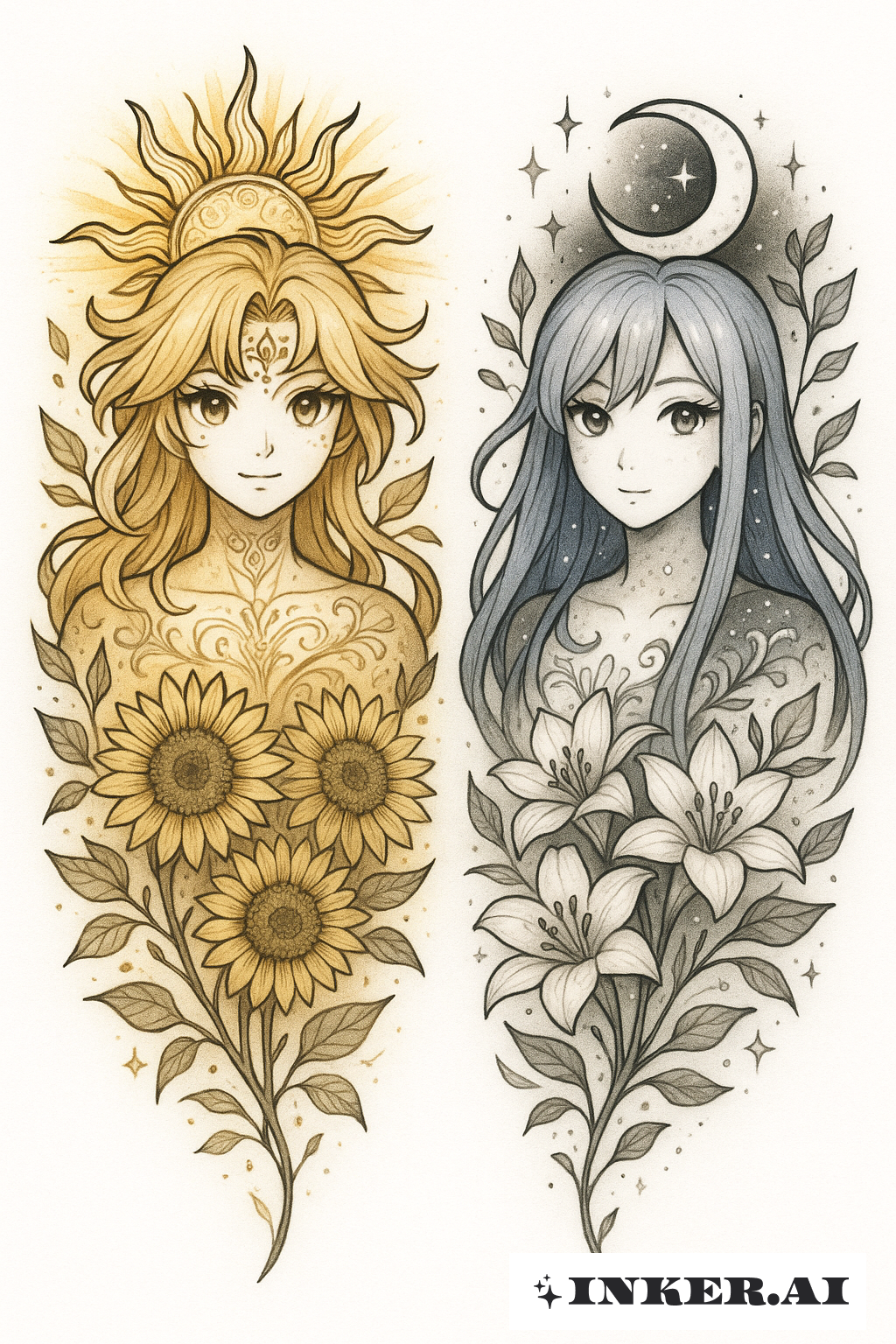 太陽と月の森の精霊