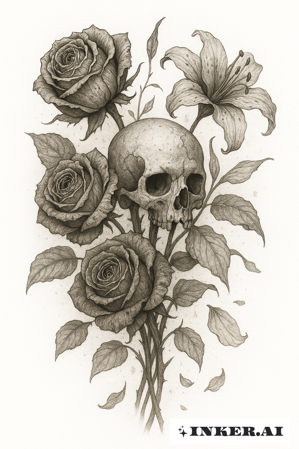 Ein Verfallendes Blumenbouquet Memento Mori