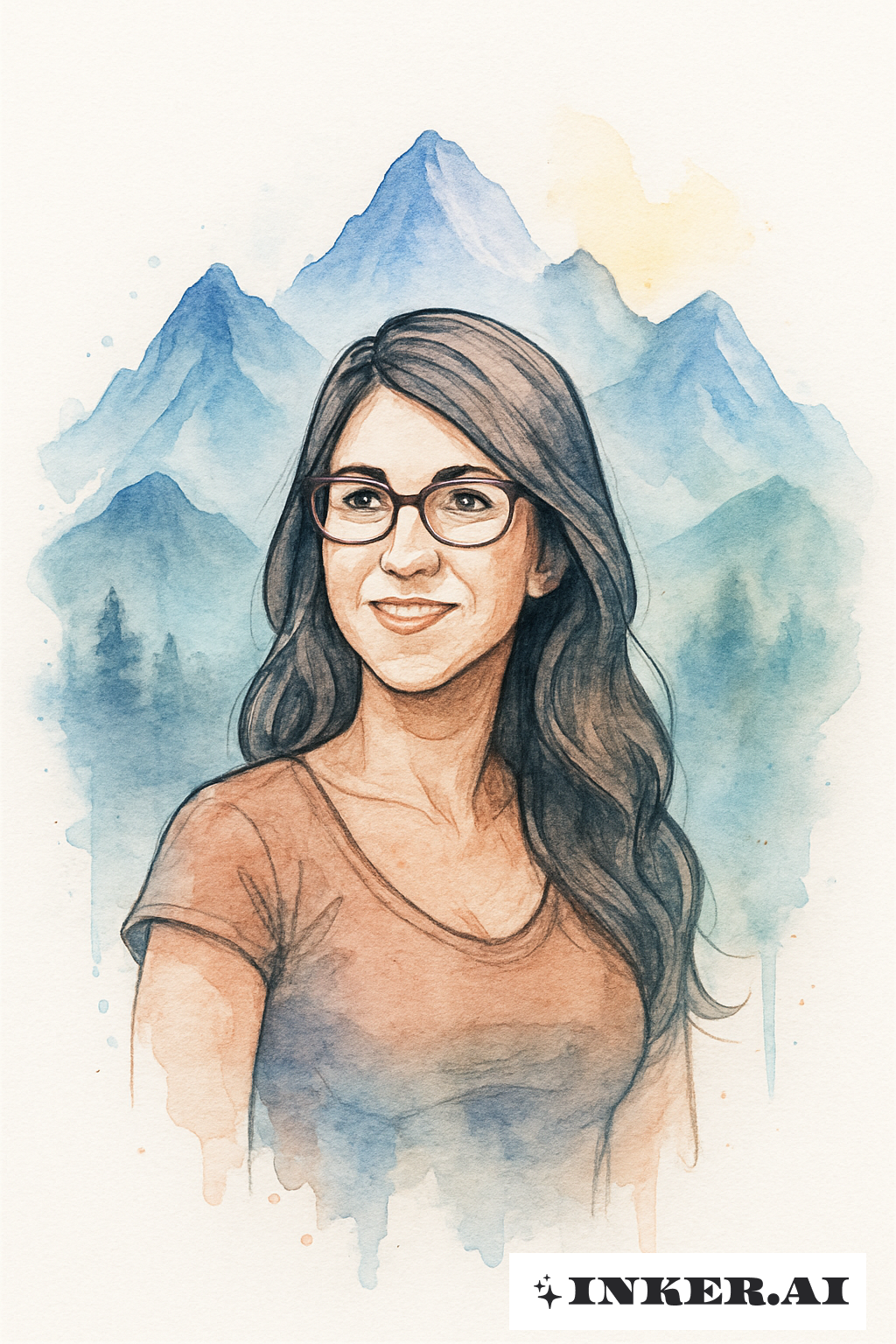 Lauren Boebert Antes das Montanhas em Aquarela