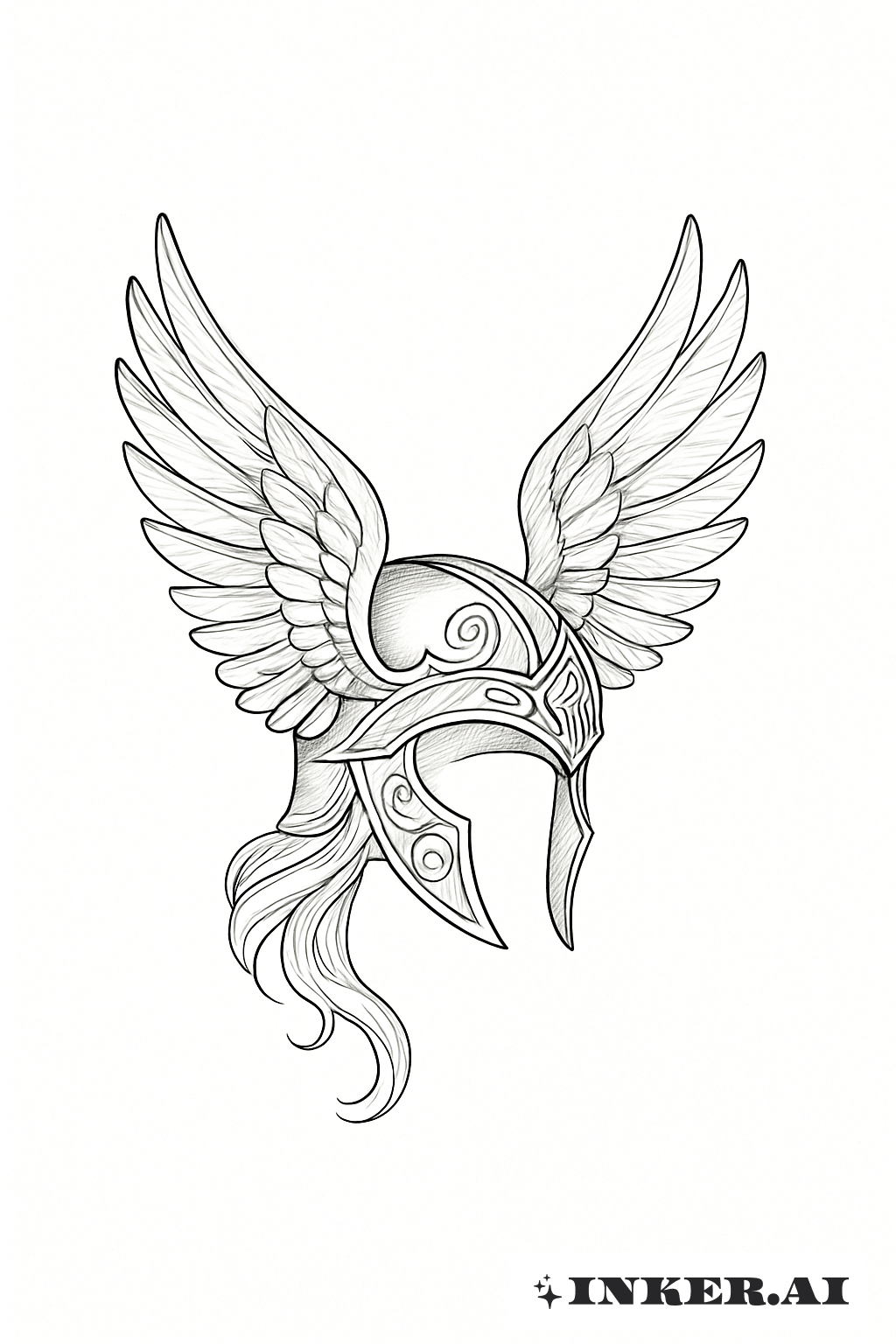 Delicate Winged Valkyrie Helmet