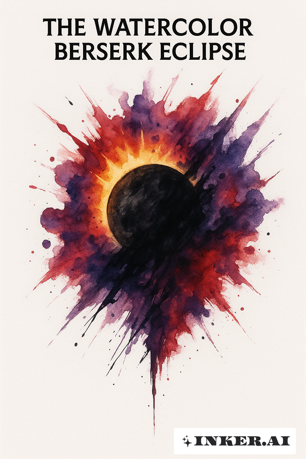 Das Aquarell Berserk Finsternis