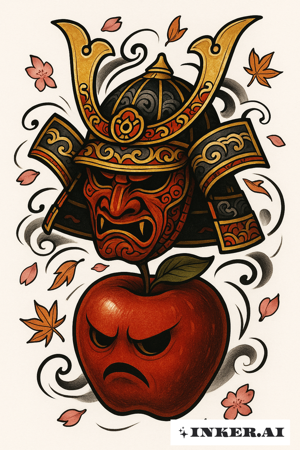 A Samurai Helmet Atop the Bad Apple
