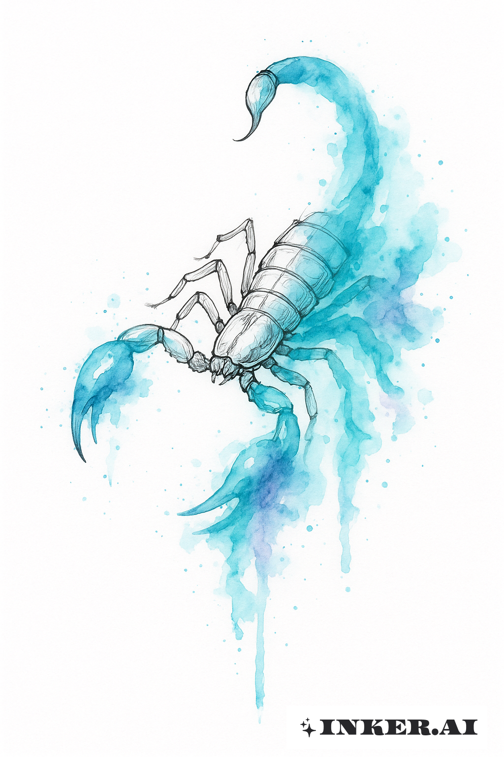 Scorpio Dissolving into Watery Hues