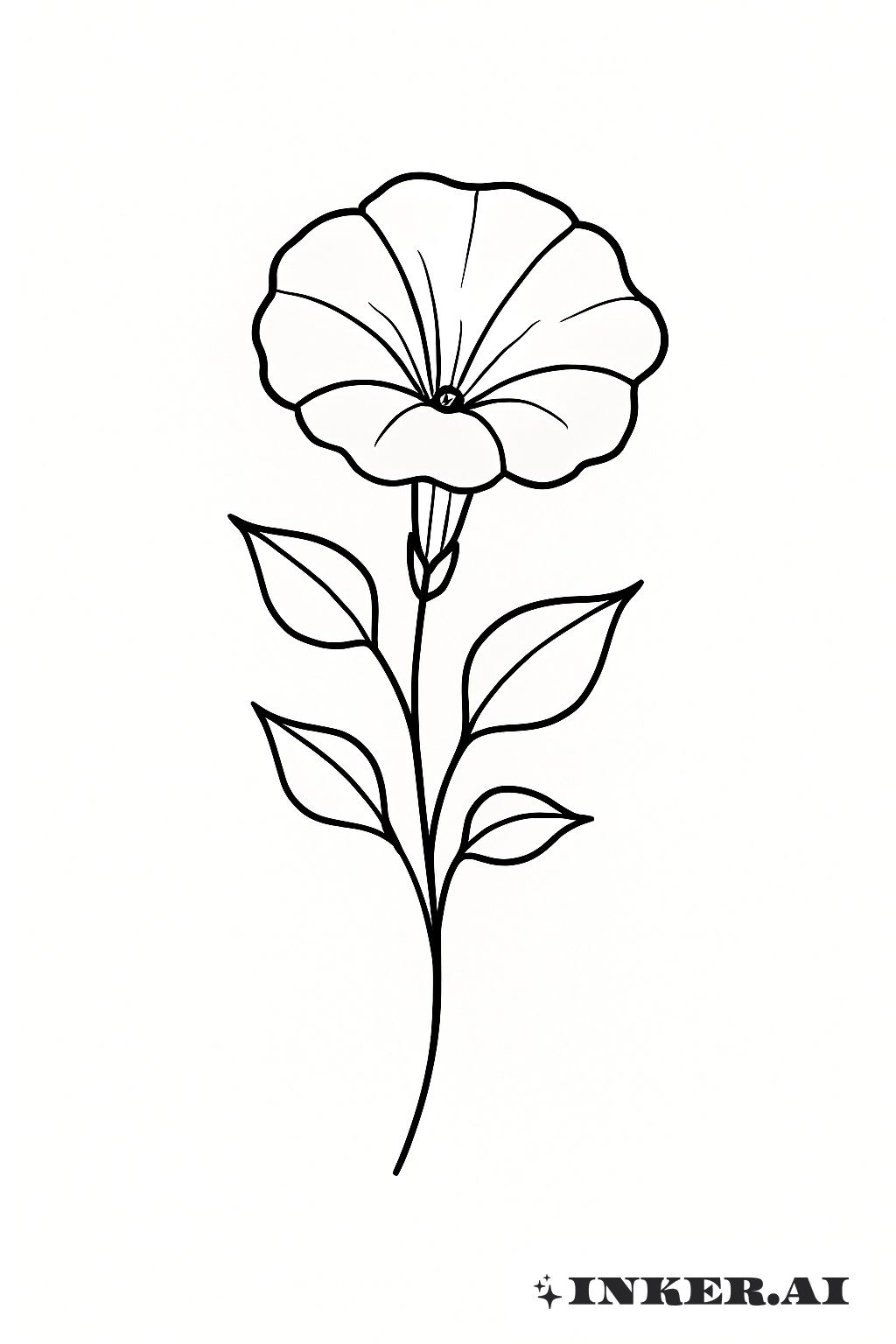 九月诞生花与花茎和叶子