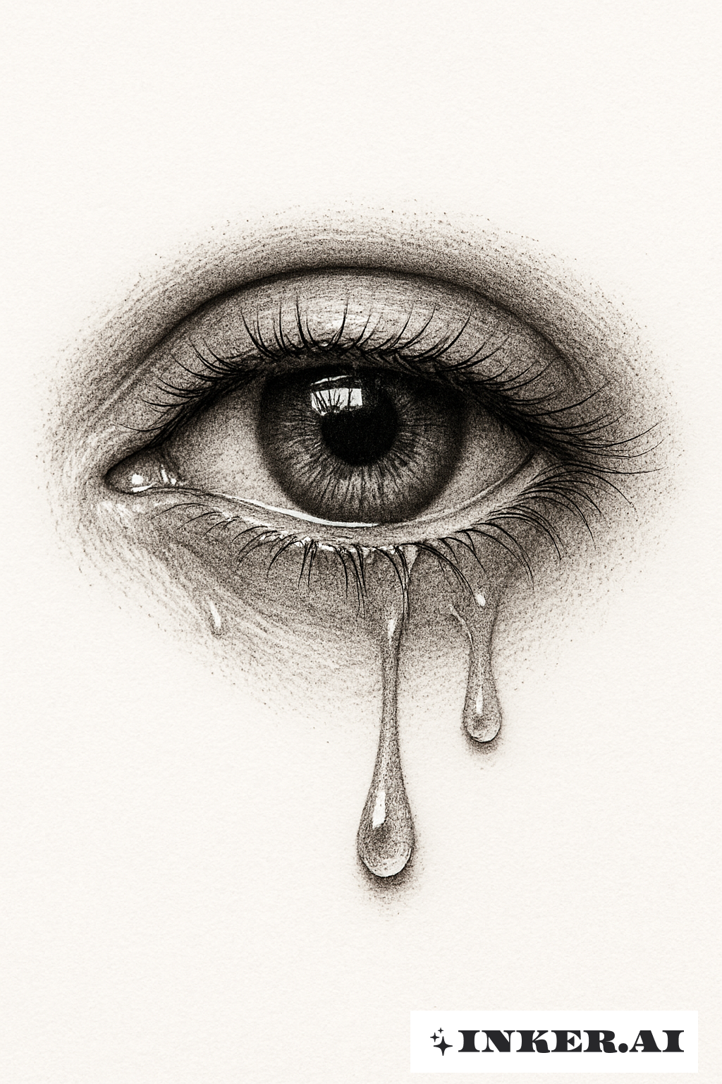 Um Olho Realista com Bastão e Pique