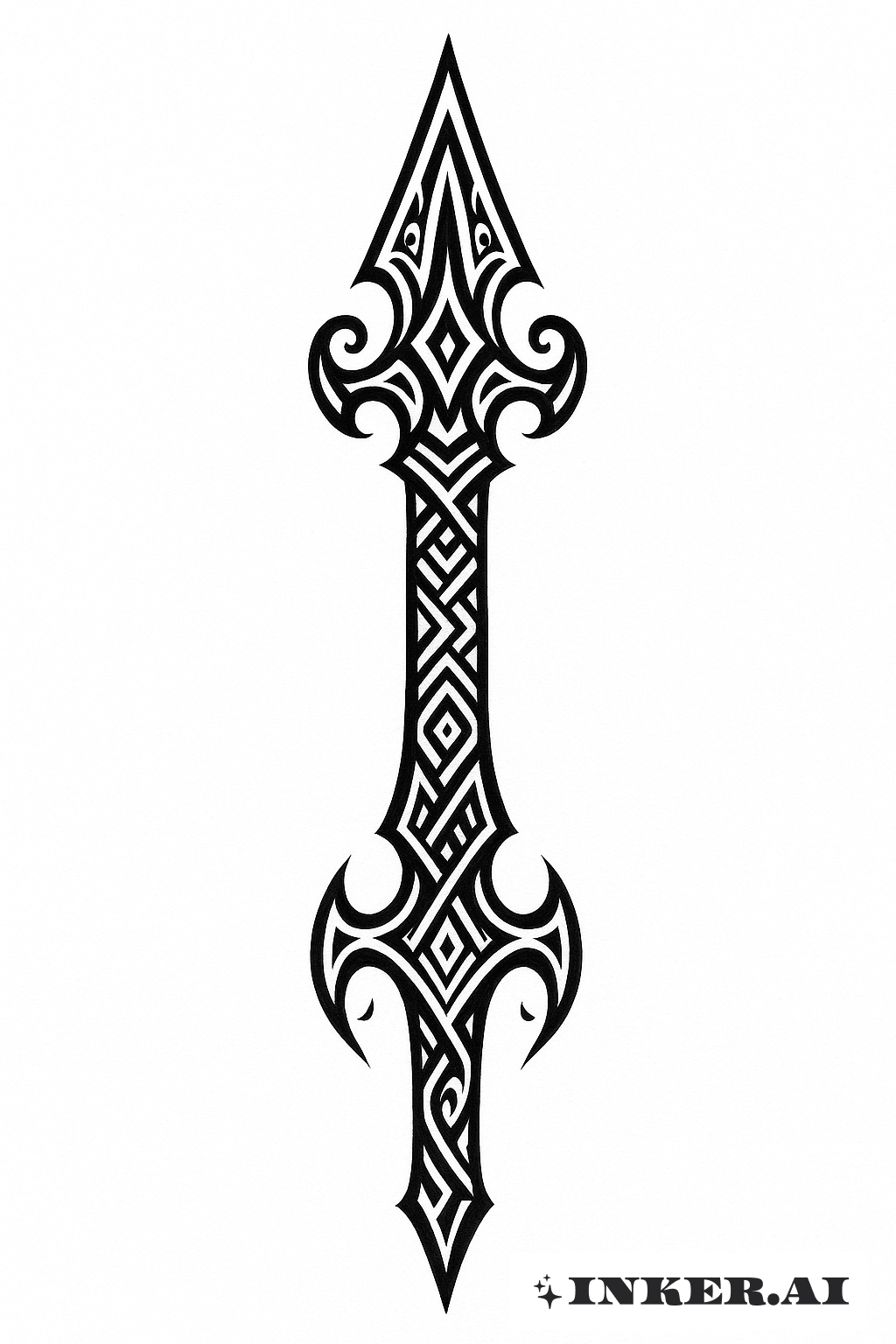 Valkyrie's Spear In Tribal Form