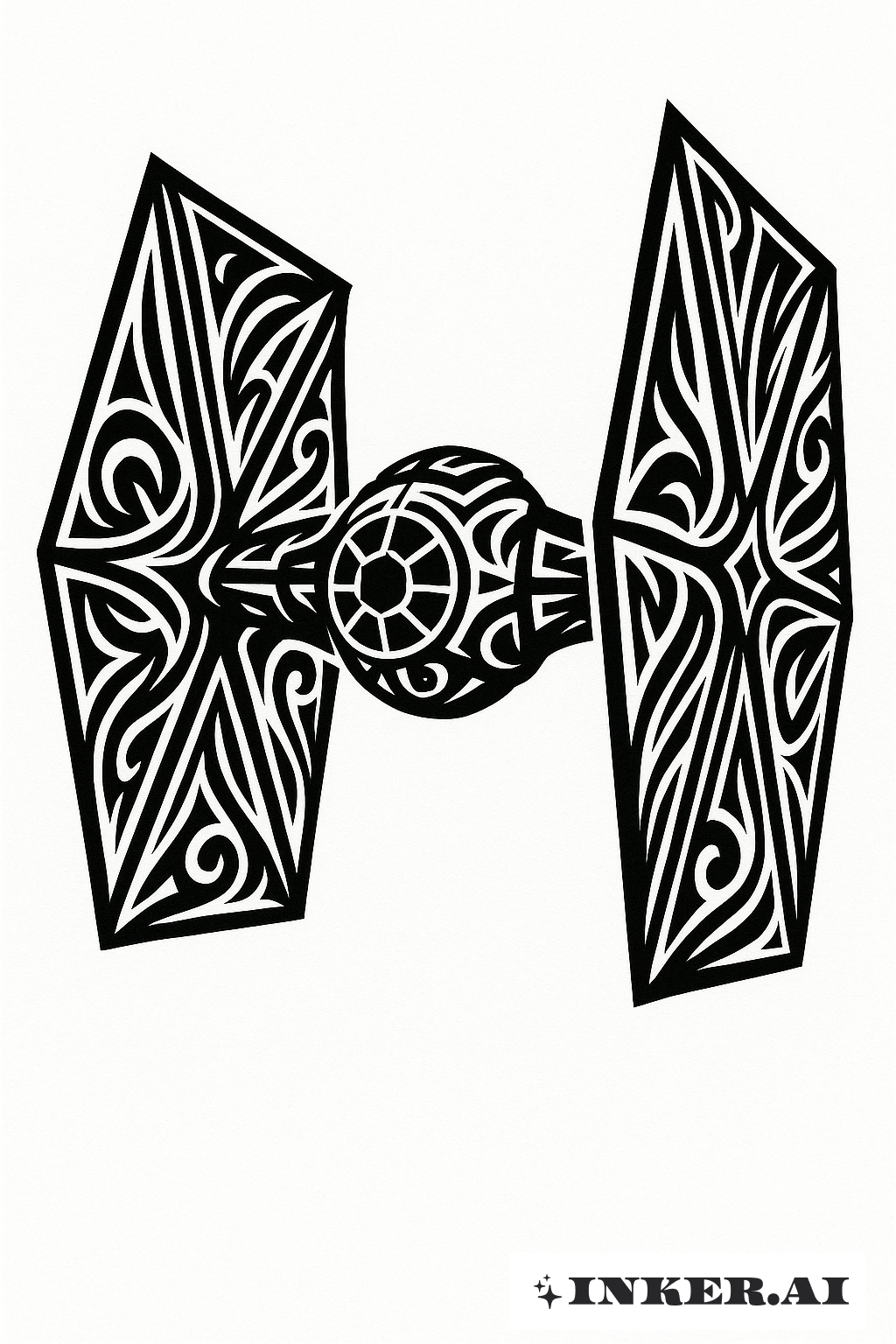 Star Wars TIE Fighter Tissage Tribal