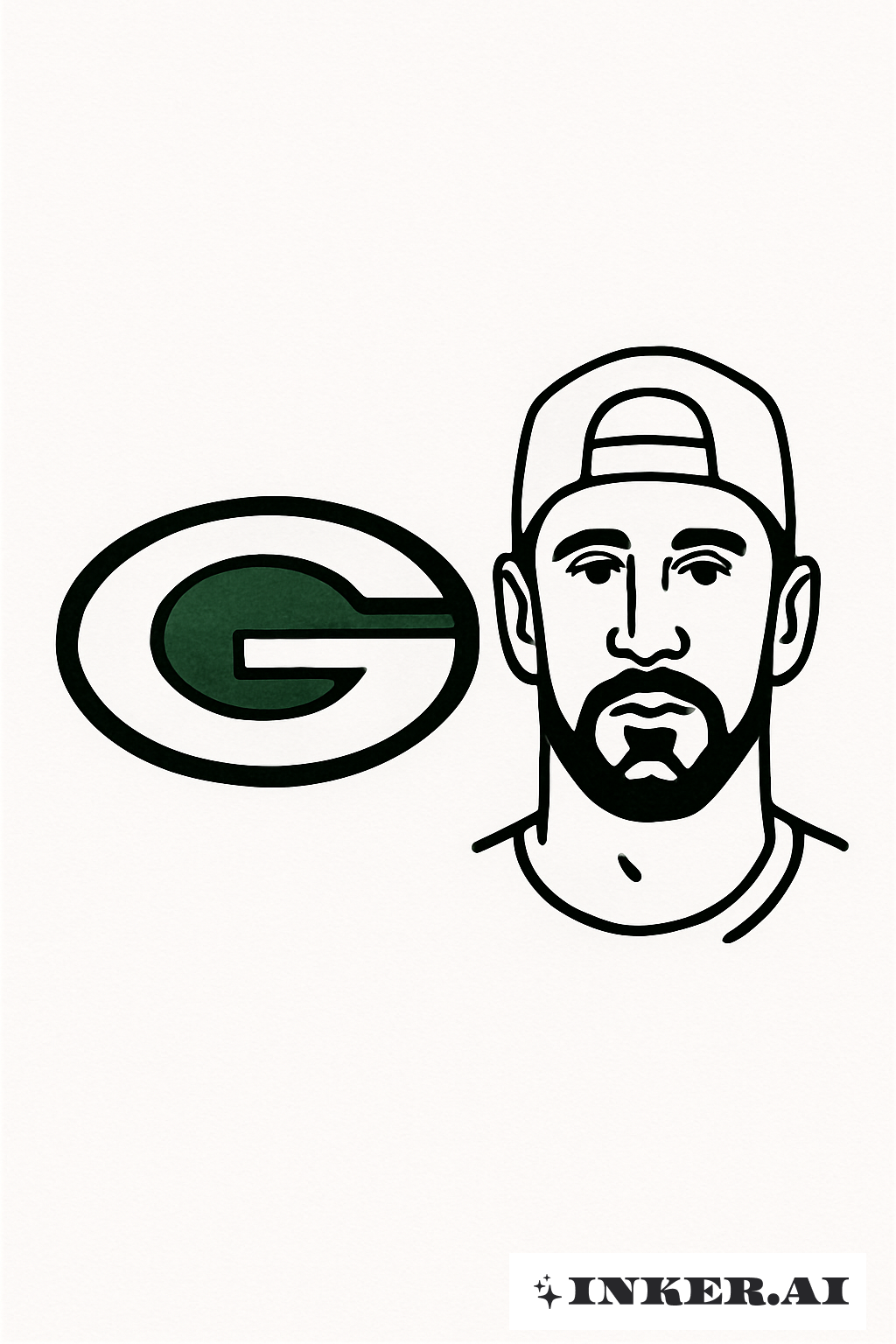 绿湾包装工的标志与阿隆·罗杰斯