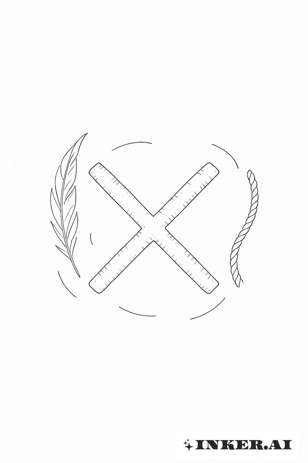 ワンピース友情「X」マーク