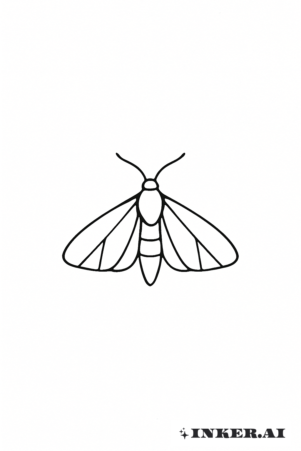 Ein Einzelner Kleiner Motte