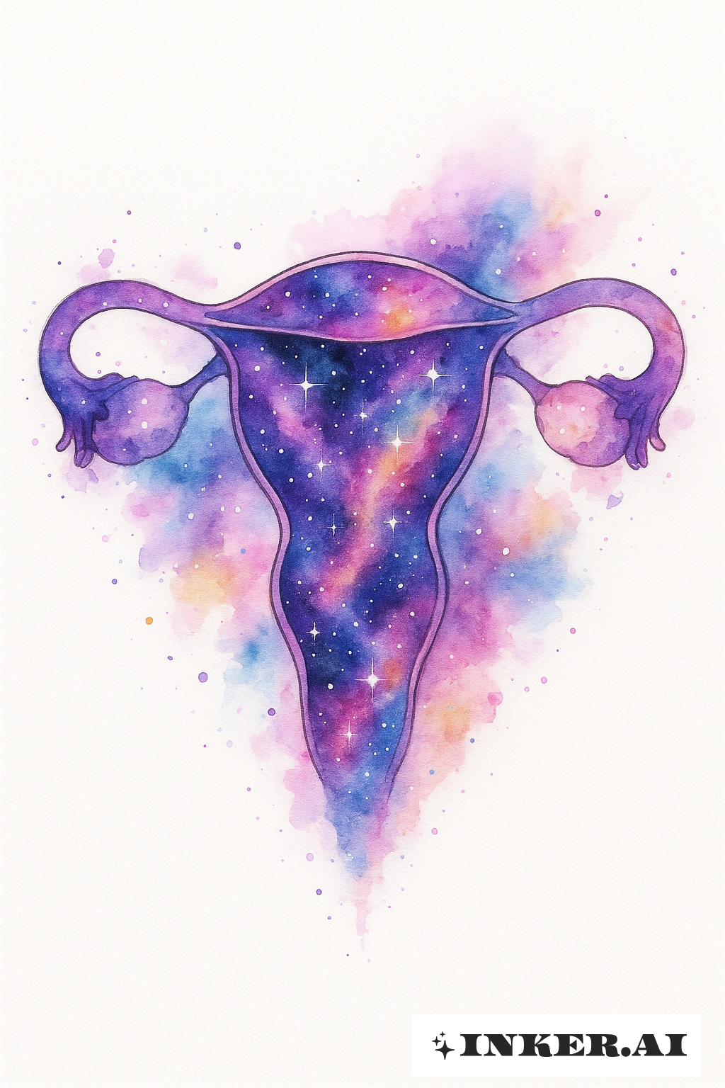 Eine Aquarellgalaxie im Mutterleib
