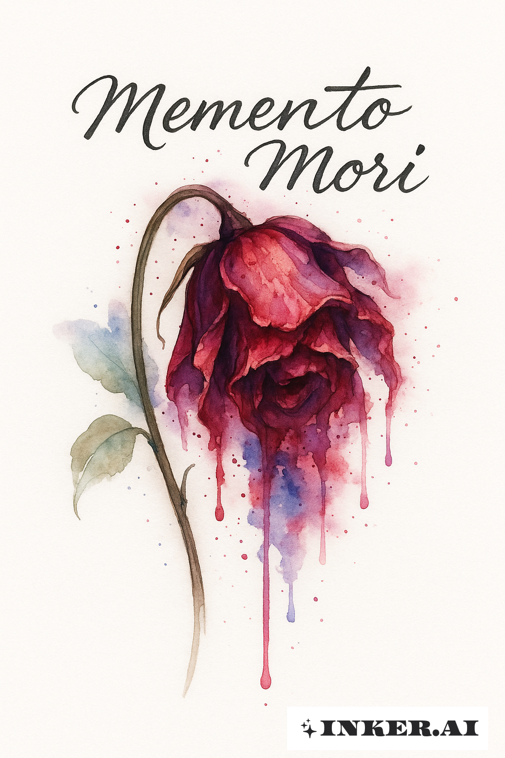 Farbexplosion des Verblühens - Memento Mori