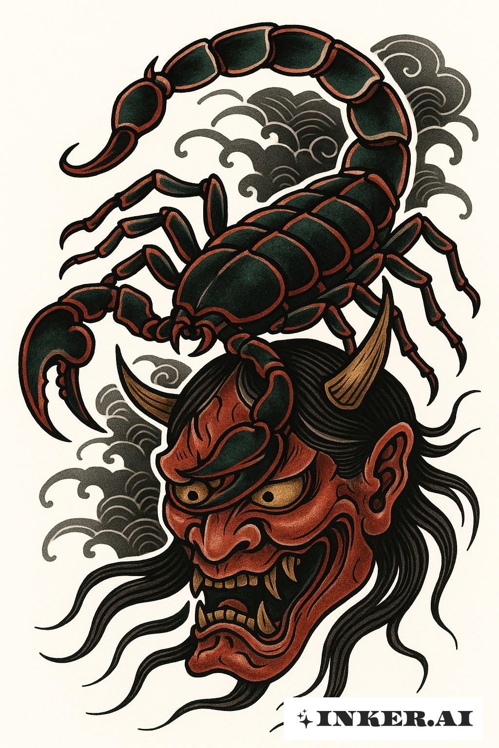Scorpio and the Vengeful Hannya