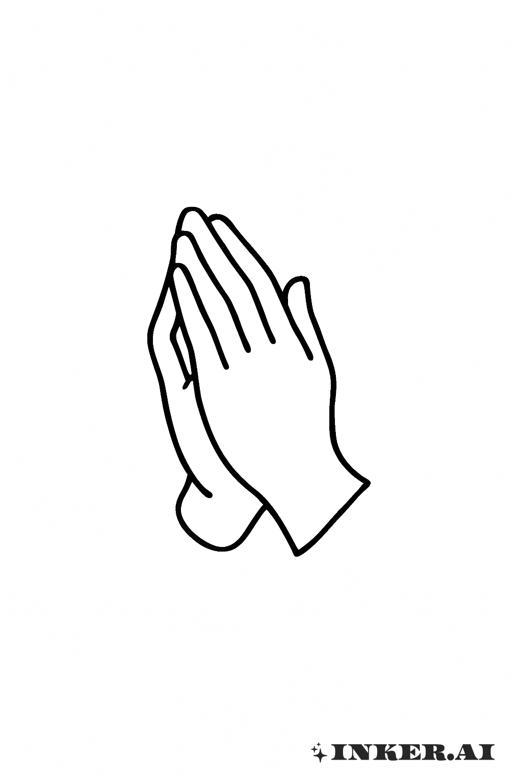 Small Praying Hands Icon